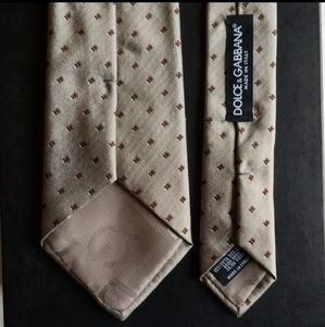 GUC Dolce & Gabbana BEIGE Silk Tie